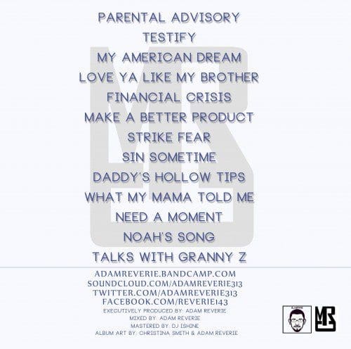 Adam Reverie Father Son Brother Friend tracklist