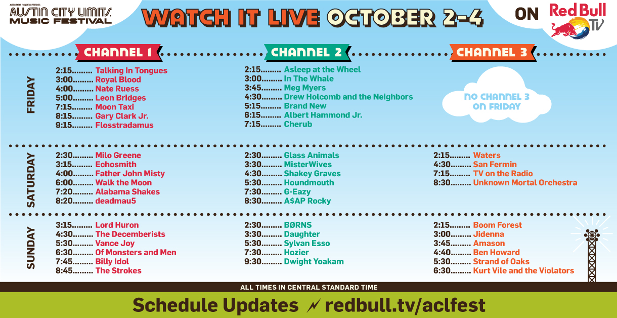 ACL Fest 2015 Announces LiveStream Lineup feat. ASAP Rocky, The