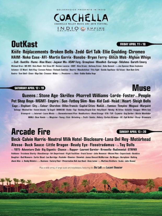 Coachella 2014 Lineup - Pursuit Of Dopeness