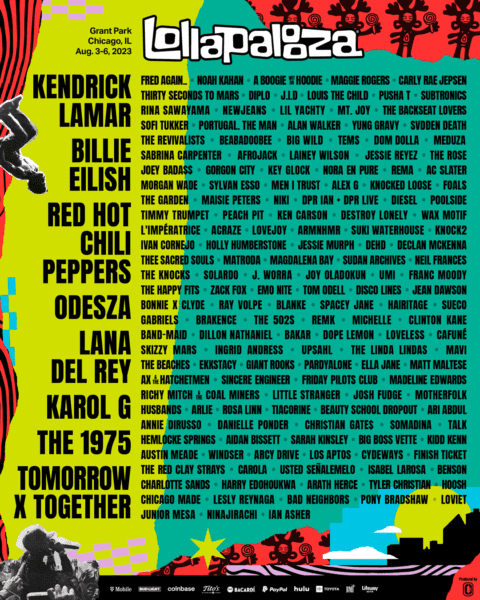 Lollapalooza 2023 feat. Kendrick Lamar, Billie Eilish, Red Hot Chili Peppers